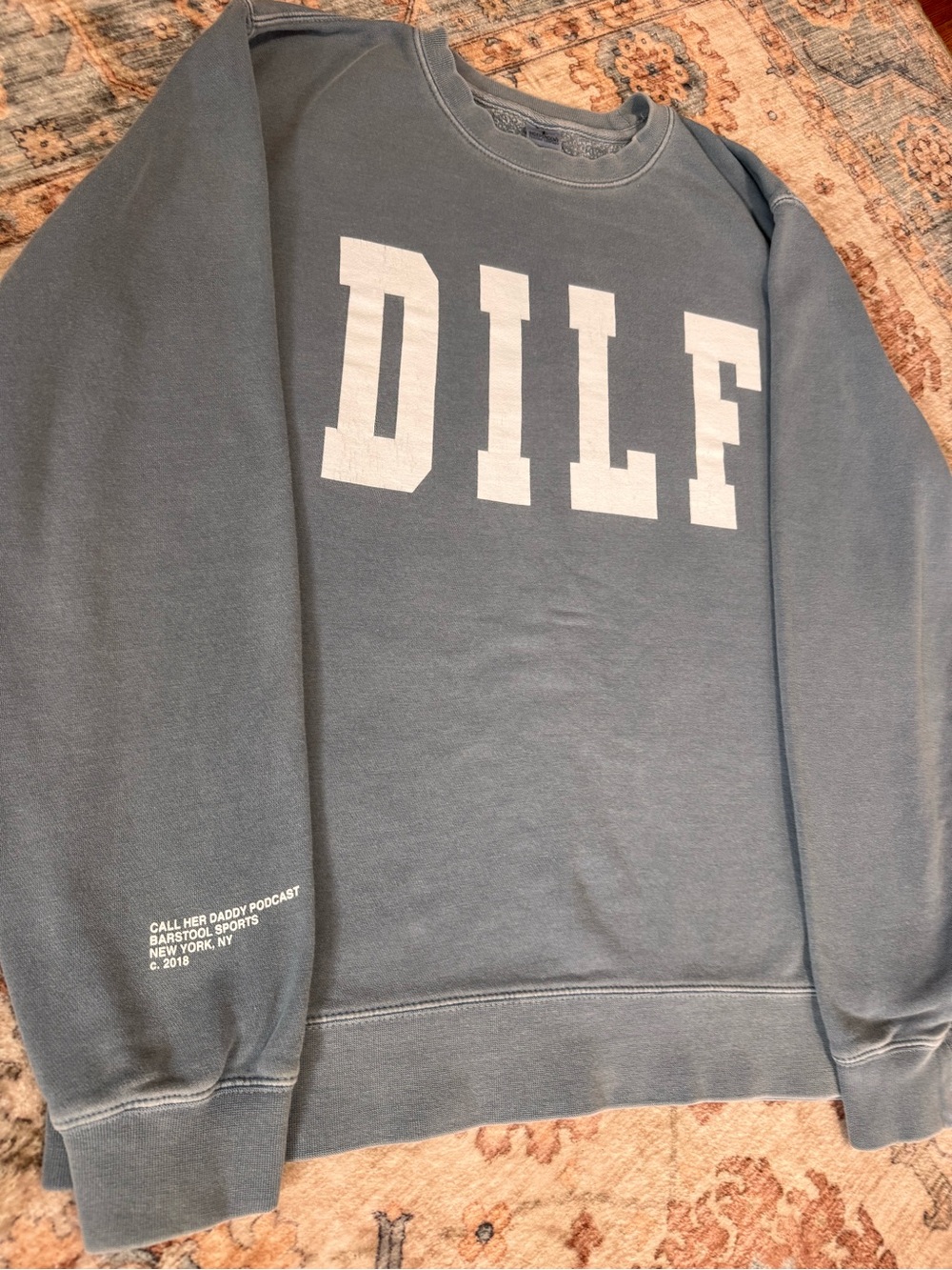 Call Her Daddy Podcast DILF Crewneck Sweatshirt - Size Small